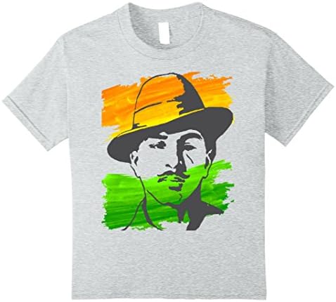unisex-child Bhagat Singh Independence for India 8 Heather Grey
