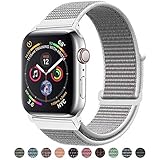 Tces Sport Wristbands Compatible with 2018 Watch Band 38mm 42mm 40mm 44mm, Soft Lightweight Breathable Woven Nylon Sport Loop Replacement Strap Compatible with 2018 Watch Series 4 3 2 1