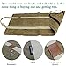 INNO STAGE Firewood Log Carrier Tote Bag with Super Strong Double Straps for Reinforce, 16oz Waxed Canvas Heavy Duty & Long Lasting for Wood Hay Hauling for Fireplace or Outdoor Camping-Khaki Color