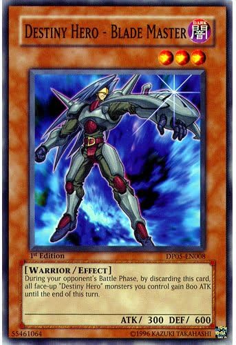 DP05-EN008 Unlimited Ed Destiny Hero - Blade Master Common Card Aster Phoenix Duelist Yu-Gi-Oh Single Card
