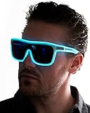 Neon Nightlife Tinted Single Lens Tron Style Light Up Glasses