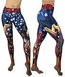Activewear Superhero Many Styles Leggings Yoga Pants Compression Tights (Wonder Woman 3)
