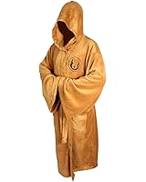 Star Wars Jedi Hooded Bath Unisex Robe - Size Large Brown Large