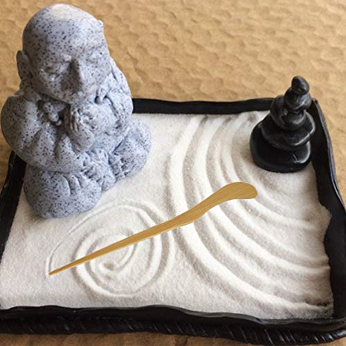 LitLife Zen Garden Tool Rake Set of 6 Mini Play Sand Garden Kit for Desk - Desktop Zen Garden Accessories, Cleaning Brush, Pushing and Drawing Pen, Toy Landscape Rakes