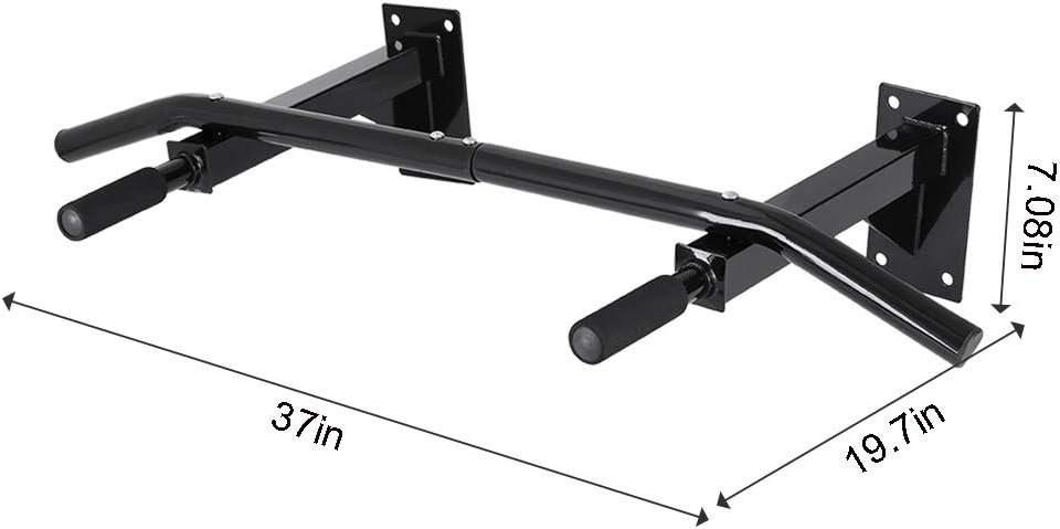 Vehpro Wall Mounted Pull-ups, Wall Horizontal Bars-Single Parallel Bars on The Door, Multi Function Home Gym Exercise Fitness (Load 440 lbs) : Sports & Outdoors