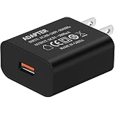5V 2A USB Wall Charger 10W Power Adapter 5 Volt 2amp USB Brick Charging Block USB A Cube Plug for Wall Outlet 5V2A Power Head for Small Appliances Table Lamps/Kids Electric Toys/Watch/Phone/USB Fan