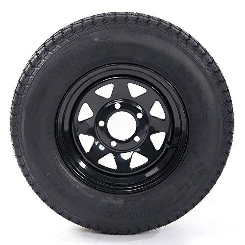 2 Trailer+Wheel+80D13+Tires+Black