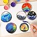 Unfinished Small Wood Slices 2 - 2.4 Inch 30 Pcs Wooden Circles with Holes for Centerpieces, DIY Art Crafts, Rustic Wedding Christmas Ornaments