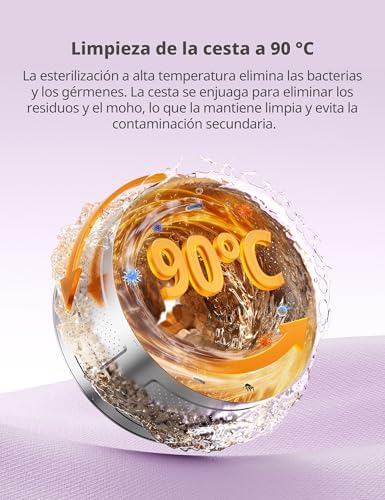 ' Máquina de lavar 6kg, Ultra Slim 40cm, Classe A-10%, 1200RPM, Desinfetante a Vapor, Cuidados para Bebés, Motor BLDC com Inversor, 16 Programas, Branco–CFP01EW60W