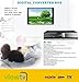 Viewtv AT-163 ATSC Digital TV Converter Box Bundle with ViewTV 50 Mile Flat HD Digital Indoor TV Antenna and HDMI Cable w/Recording PVR Function/HDMI Out/Coaxial Out/Composite Out/USB Input