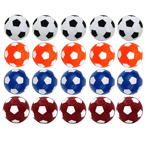 Croing (20 pcs foosball balls ) Table Soccer Replacement Balls, Mini Colorful 36mm Official Tabletop Game Balls - Thumbnail 6