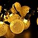 Outdoor Solar Lights Strings, LTROP 20ft 30 LED Waterproof Fairy Bubble, Crystal Ball Lights Decorative Globe String Lights for Indoor, Garden, Home, Patio, Lawn, Party and Holiday (Warm White)