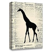 Canvas Wall Art Animal On The Newspaper Canvas Prints Home Artwork Decoration for Living Room,Bedroom - 12x18 inches