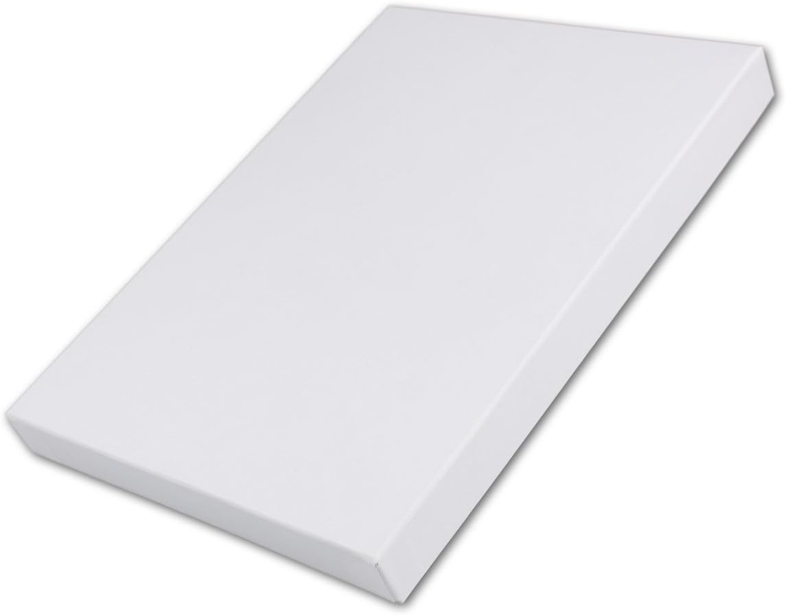 High-quality storage and gift boxes – 1 piece – DIN A5 – white covered – 215 x 154 x 19 mm.