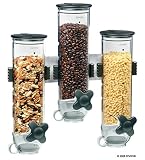 Zevro KCH-06139 Indispensable SmartSpace Wall Mount Triple Dry-Food Dispenser (Kitchen)