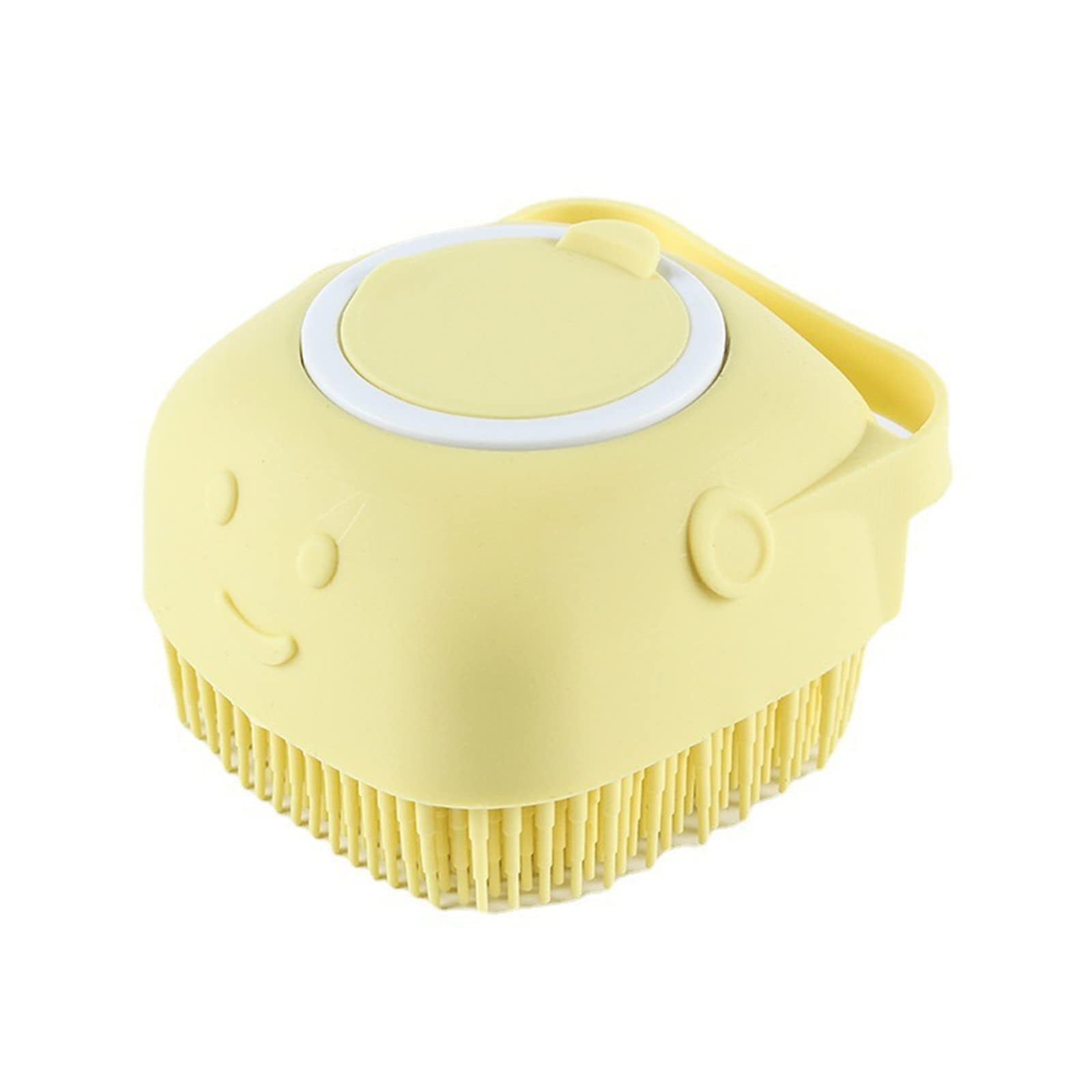 Cheeroyal 2Pcs Bubble Brush, Dogs Cat Shampoo Pet Bath Brush Brush Soft Silicone with Loop Handle Give Pet Gentle Massage for Dogs and Babies (yellow)