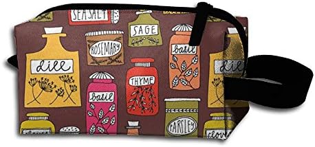 Yummy Dessert Ladies Wear Resistance Cosmetic Makeup Hanging Bag For Small Carrying Handle Tote Shopping Zipper Pouch Bag