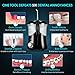 ELLESYE UPGRADED 600ml Water Flosser with 7 Multifunctional Jet Tips, 3 Min Timer, Leak-Proof Oral Irrigator for Teeth Cleaning & Braces Care, Quiet Design Family Dental Flosser for Adults & Kids Use