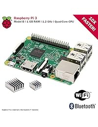 CanaKit Raspberry Pi 3 kit con estuche transparente y fuente de alimentación de 2.5A