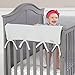 Trend Lab Waterproof CribWrap Rail Cover - for Wide Side Crib Rails Made to Fit Rails up to 18