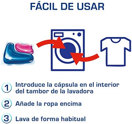 Detergente Capsulas, Azul, 32 Unidad (Paquete de 1), El embalaje puede variar