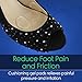 ViveSole Metatarsal Pads for Women - Ball of Foot Cushions - Shoe Blister Gel Pads - High Heel Cushion Shoe Inserts - Heel Pads for Mortons Neuroma Callus Foot Pain - Invisible Fit Forefoot Pads (6)