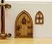 Country Cottage Fairy Door. 3D (Three-Dimensional) Self-Assembly Wooden Fairy Door Craft Kit. Comes with Fairy Window and Door Handle!