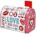 Valentine Mailbox 4 Mini Tins for Kids with Front Opening and Swinging Arm in 2 Valentine Cute Designs