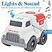 Ambulance Toy with Light & Siren Sound Effects,Educational Toy Vehicle for Toddler Boys and Girls,Imaginative Play Toy for Kids & Children