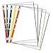 EnvyPak Sheet Protectors Color-Coded Edges 8.5 X 11-3 Hole Punched - Pack of 100 (Assorted) - 100% Made in The USA