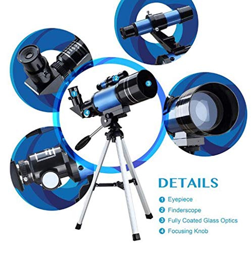 IW.HLMF Professionelles astronomisches F30070M-Teleskop mit Stativ-Telefonadapter Monokularer Mond Vogelbeobachtung… – Bild 3