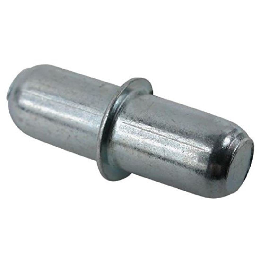 Merriway BH06737 (100 Pcs) 5 mm x 16 mm Divided Steel Shelf Support Pins NP - Pack of 100 Pieces