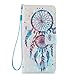 JanCalm S9 Wallet Case, Galaxy S9 Case, [Kickstand][Card/Cash Slots] [Wrist Strap] [3D Painted Dream Catcher Pattern] Premium PU Leather Fold Flip Pouch Cover + Crystal Pen