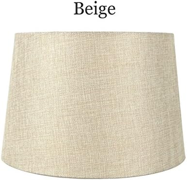 Beige Linen Hardback Empire Lamp Shade 11x13x9 (Spider) (Pack of 1)