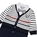 Baby Boy Romper, 1Pcs Toddler Gentleman Formal Outfit Set with Suit Vest & Bowtie