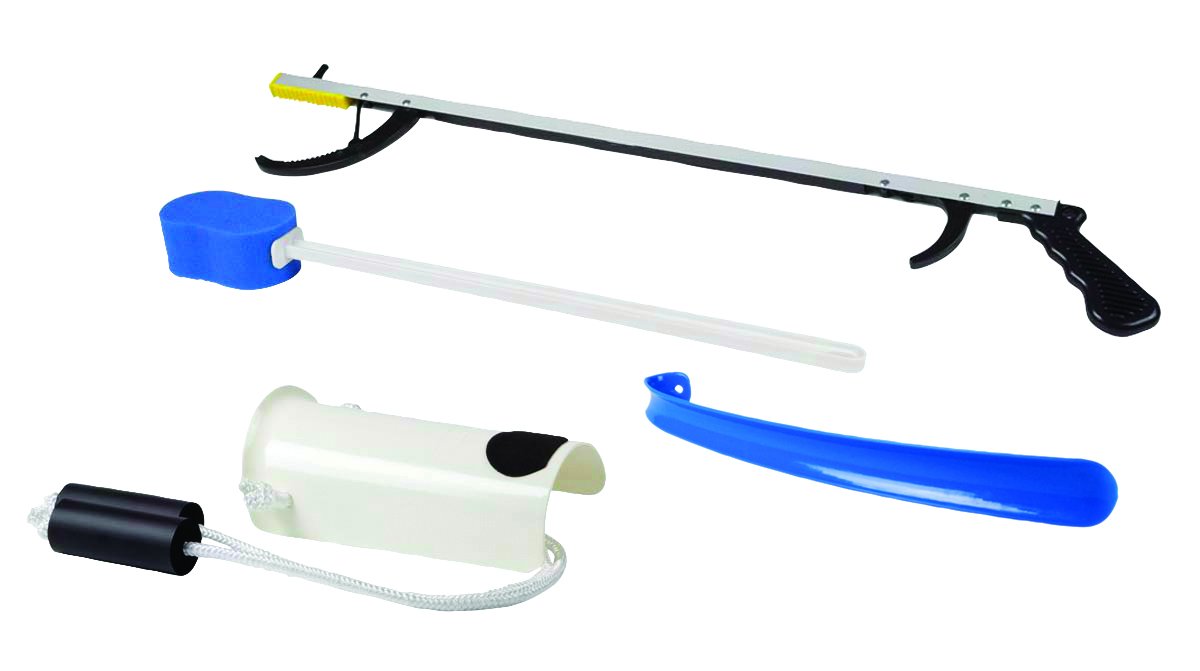 FabLife - 86-0070 Multiple Tool Hip Kit, 26" Reacher Contoured Sponge, Formed Sock Aid and 18" Plastic Shoehorn: Industrial & Scientific
