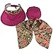 Lanzom Women Lady Wide Brim Cap Visor Hats Outdoor Summer Sun Hats Rose