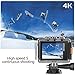 Apexcam 4K 20MP WiFi Action Camera EIS Ultra HD Sports Camera Underwater Waterproof 40M Camcorders External Mic 170°Wide-Angle 2.0’’LCD 2.4G Remote 2 Rechargeable Batteries and Accessories