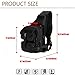 X-Freedom Military Sling Chest Backpack Tactical Daypack Chest Pack Bag Molle Ipad Laptop Bag One Strap Backpack Large Crossbody Shoulder Bag Sports Motorcycle Ride Bicycle Single Bag, Black