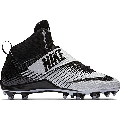 Nike Mens Lunarbeast Pro TD Football Cleat 13 White/Black