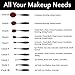 SA Beauty Oval Makeup Brush Set for Foundation Blending Concealer Contour Blush Eyeliner for Face Lips Eyes, Great with Liquid Powder Cream Cosmetics, Tool Gift Set, 10 Piece