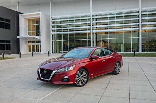 Nissan Altima Platinum Edition ONE (2019) Car Print on 10 Mil Archival Satin Paper Red Front Side Static View 16"x20"