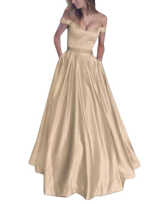Minetom Hochzeit Festlich Kleider Damen V-Ausschnitt Ärmellos Abendkleid Elegant Trägerlos Cocktailkleid Maxikleid Lang Prinz