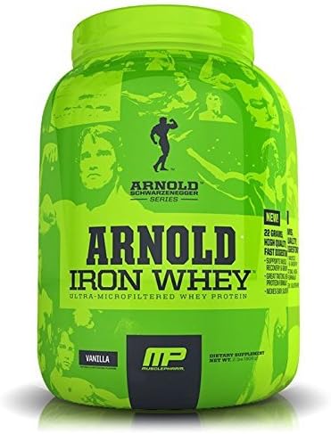 Arnold Schwarzenegger Series Arnold Iron Whey Supplements, Strawberry Banana, 2 Pound by Arnold Schwarzenegger Series