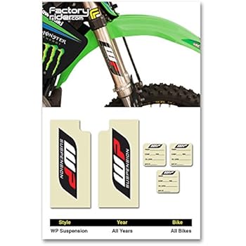 WP Suspension Fork STICKERS GRAPHICS fit all Motocross Bikes!