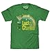 Lucky Charms Cereal Vintage Distressed Logo Soft Touch Tee-large Kelly Green Heather