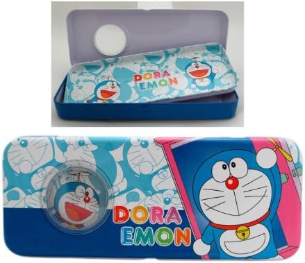 Blue Doraemon Tin Pencil Box - Doraemon Pencil Box