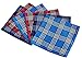RDS HANKYTEX Men's Handkerchiefs 100% Cotton Checker Pattern 6 Pieces …
