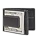 HOJ Co. IVAR Bifold Wallet With Money Clip | Super Strong Magnet | Front Pocket Wallet With Exterior ID Window (black)