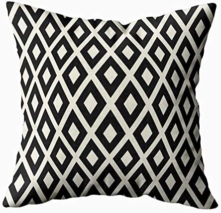 TOMKEY Cusion Pillow Cover, Hidden Zippered 20X20Inch Pattern Modern Stylish Texture Repeating Abstract Geometric Background Decor Throw Cotton Pillow Case Cushion Cover for Home Decor
